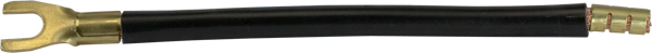 1880 1880 Cable connection 6sqmm 125mm black fork lug M6 and sleeve - Зображення 1