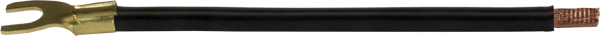 1885U 1885U Cable connection 10sqmm 125mm black fork lug M6 ultrasonically welded end - Зображення 1