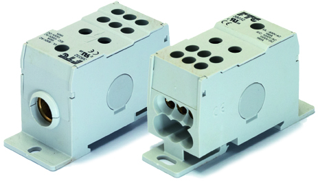 38032 38032 Distribution block 1 pole grey 285A 7 connections - Зображення 1