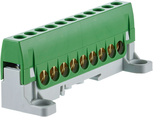 870GFS9GN 870GFS9GN Neutral and earthing terminal touch safe green - Зображення 1