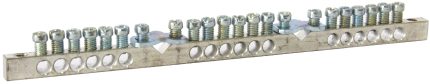 871-20 Terminal block brass zinc plated and V-gap with compression proving ring