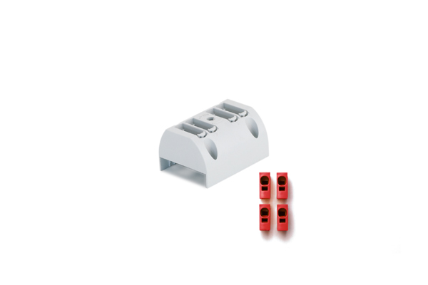 MC-11001SR MC 11001SR MiniClic 4x basic kit incl. 4 red cubes mounting on busbars - Зображення 1