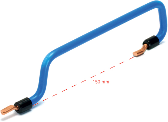 RV1150B RV1150B Row cable connector 1 pole 150mm blue 10sqmm - Зображення 1