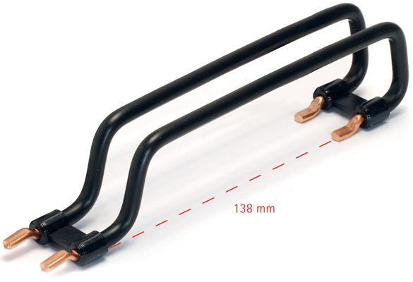 RV2138 RV2138 Row cable connector 2 pole 138mm black 10sqmm - Зображення 1