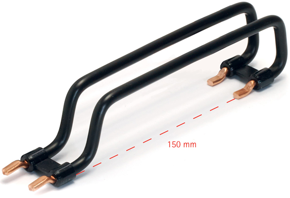 RV2150 RV2150 Row cable connector 2 pole 150mm black 10sqmm - Зображення 1