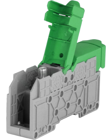 STI035PE  Stud terminal 35sqmm green / M8 / 125A / 10Nm