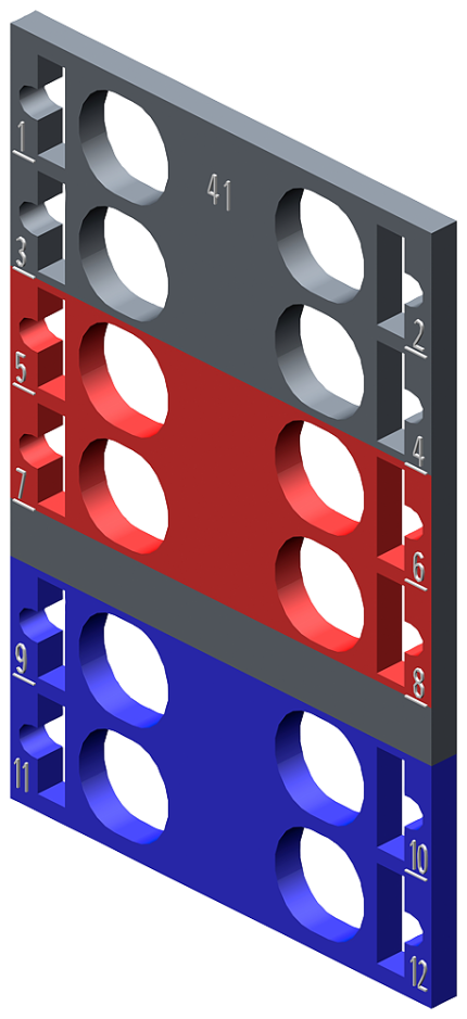 6ES7193-6CP41-2MB0  10 color-coded labels CC41