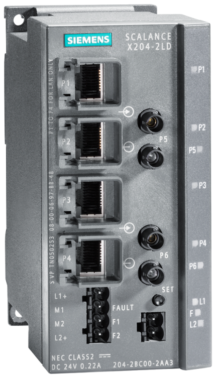 6GK5204-2BC10-2AA3 SCALANCE X204-2LD