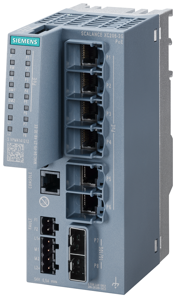 p_ik1_xx_3995p 6GK5206-2RS00-5AC2 SCALANCE XC206-2G PoE (DC 54 V) - Зображення 1