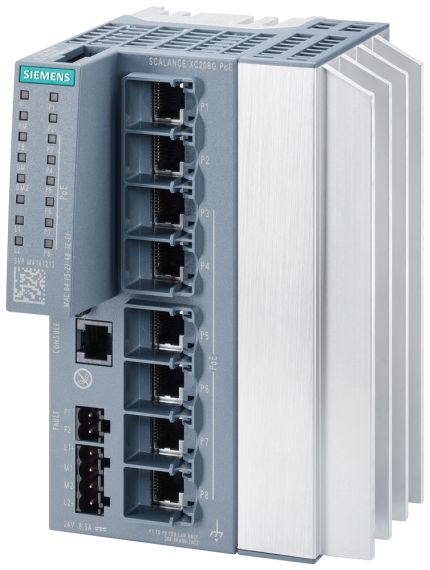 6GK5208-0RA00-2AC2 SCALANCE XC208G PoE