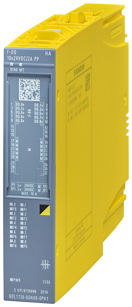 6DL1136-6DA00-0PH1 ET 200SP HA, F-DQ 10X24VDC/2A