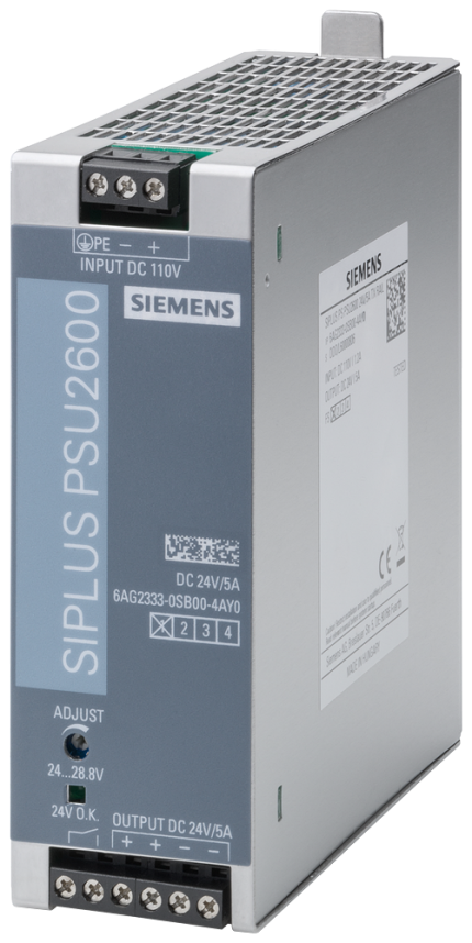 6AG2333-0SB00-4AY0 SIPLUS PS PSU2600 24V5A TX RAIL