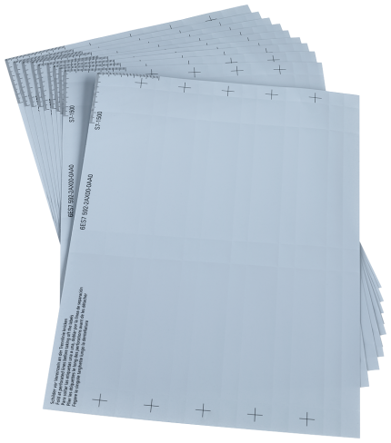 6ES7592-2AX00-0AA0  Labeling Sheets S7-1500, AL grey