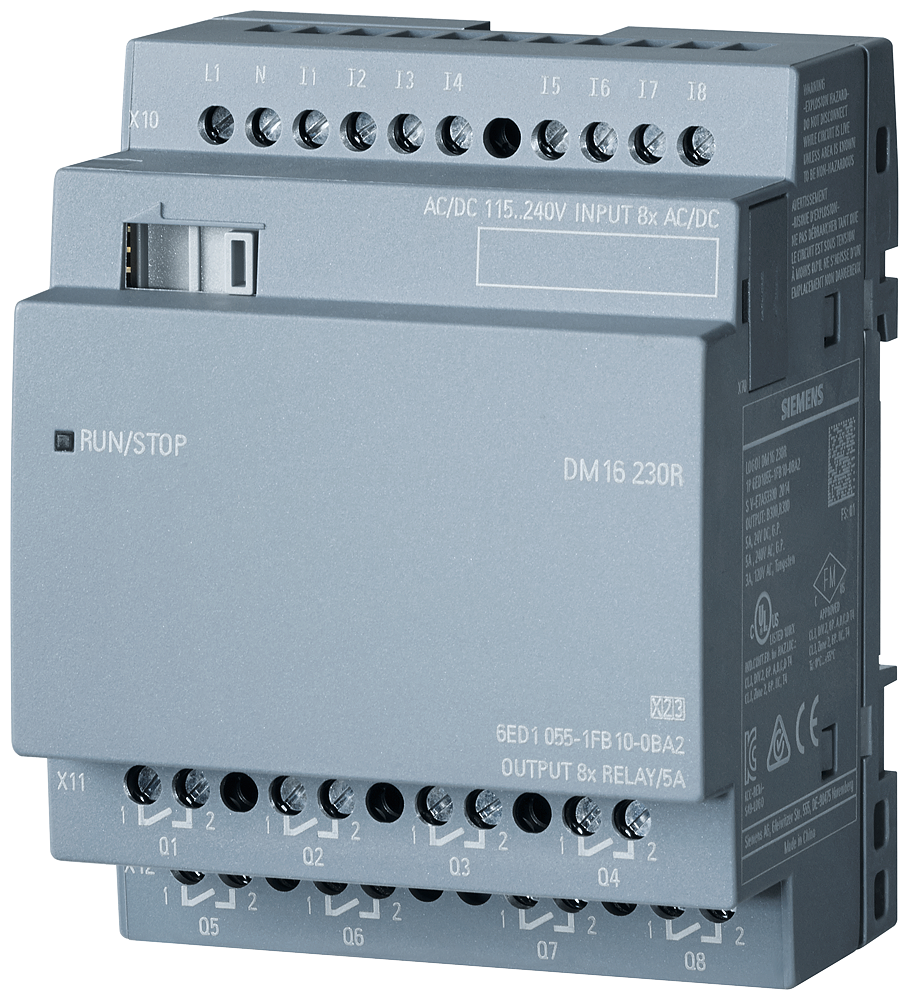 p_st7_xx_6816p 6ED1055-1FB10-0BA2 LOGO! DM16 230R Exp. mod. 4 MW, ... - Зображення 1