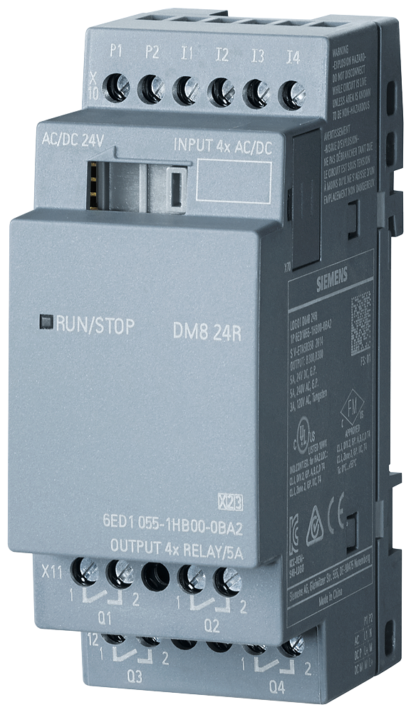 p_st7_xx_6817p 6ED1055-1HB00-0BA2 LOGO! DM8 24R Exp. mod. 2 MW, 4... - Зображення 1