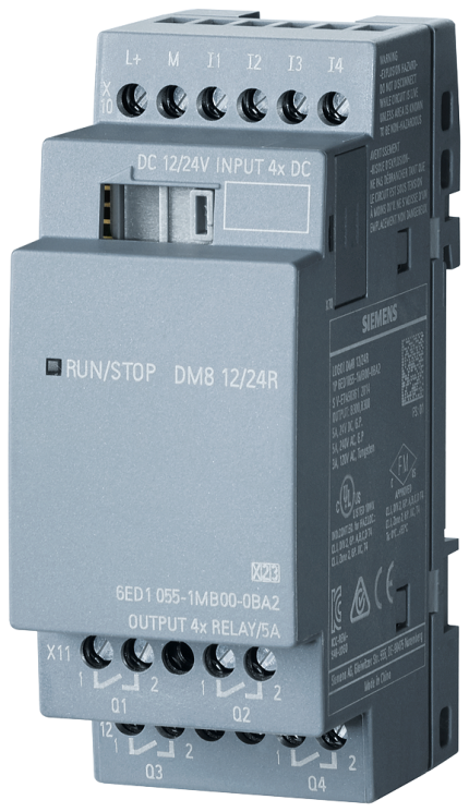 6ED1055-1MB00-0BA2 LOGO! DM8 12/24R Exp. mod. 2 MW,...