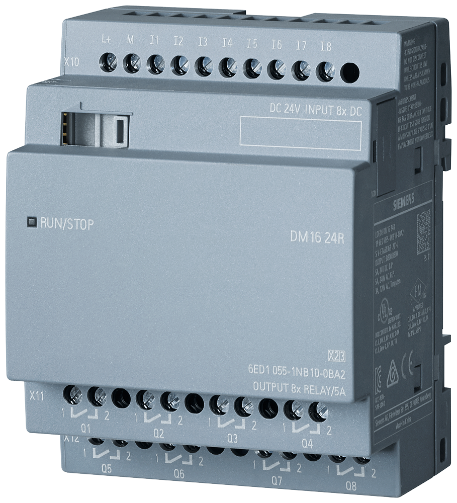 p_st7_xx_6819p 6ED1055-1NB10-0BA2 LOGO! DM16 24R Exp. mod. 4 MW, ... - Зображення 1