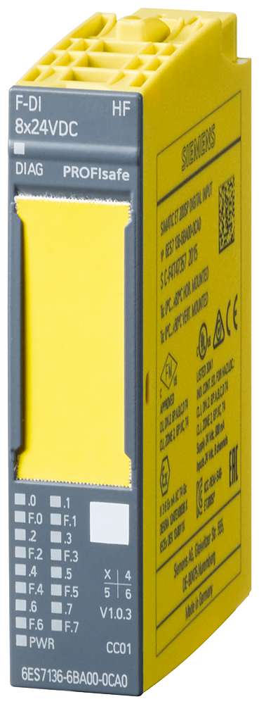 6ES7136-6BA00-0CA0  ET 200SP, El-Mod., F-DI 8x24VDC HF