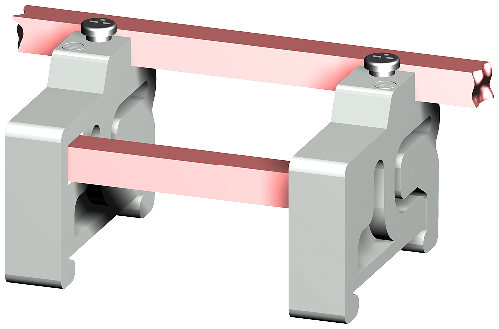G_I202_XX_02180P 8GF9318-2 SUPPORT (SET) F.MOUNT. RAIL 35MM - Зображення 1
