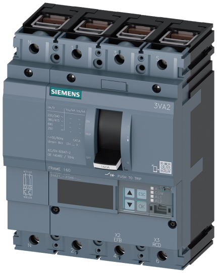 3VA2116-5KQ46-0AA0 MCCB_IEC_FS160_160A_4P_55KA_ETU8...