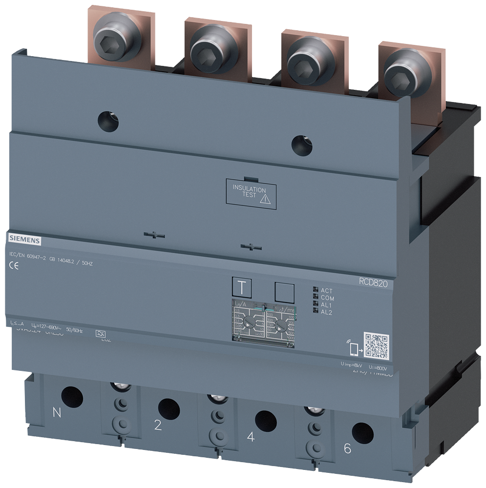 G_I202_XX_24408P 3VA9424-0RL30 RCD-MODULE RCD820 4P I=630A U=12... - Зображення 1