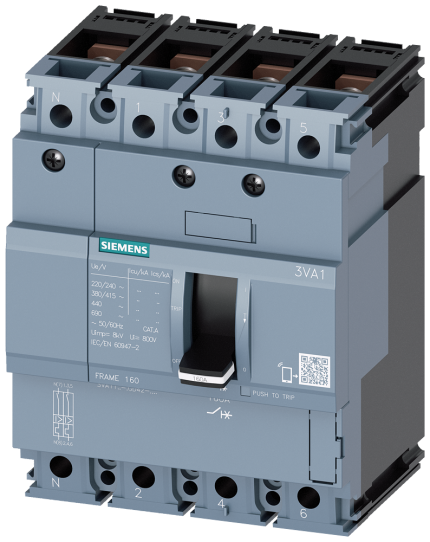 3VA1116-3FD42-0AA0 MCCB_IEC_FS160_160A_4P_25KA_TM_ ...