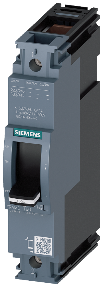3VA1132-3ED16-0AA0  MCCB_IEC_FS160_32A_1P_25KA_TM_ FTFM
