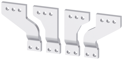 3VW9011-0AL74  Front_conn._bars_broadened,_4pcs...