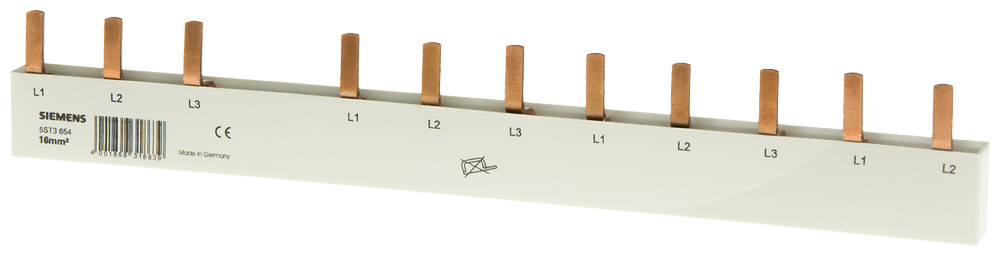 G_I202_XX_45176P 5ST3654 PIN BUS BAR 16QMM,3PH/N+8XPH - Зображення 1