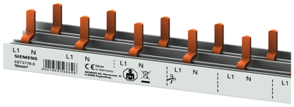 5ST3778-0  Pin Busbar 10mm2, 1p/N Comp+AS 1...