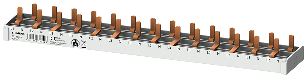 G_I202_XX_55124P 5ST3673-4 Pin Busbar 10mm2, 3p/N 14xComp 14MW - Зображення 1