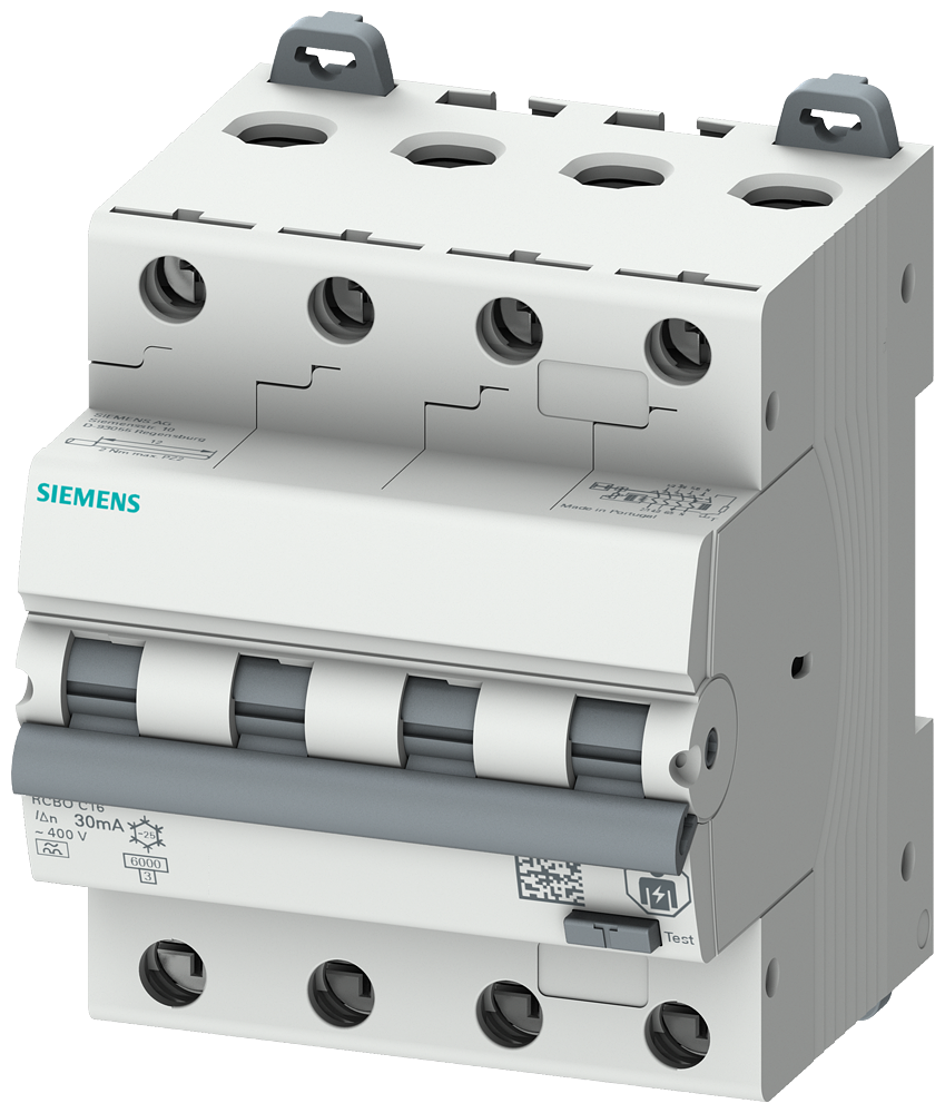 G_I202_XX_56892P 5SU1346-7FP10 RCBO 4P C10 6KA type A 30mA 4MW - Зображення 1