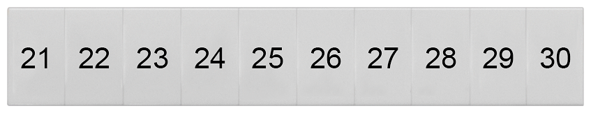 G_I202_XX_74652P 8WH8120-3AB25 LABELS, LONGIT.,21-30, S. 6 - Зображення 1