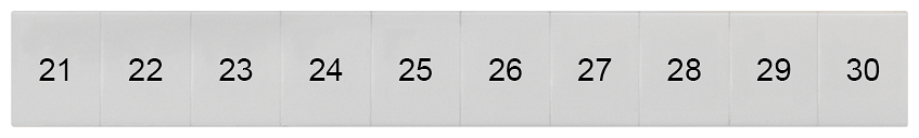 G_I202_XX_74663P 8WH8120-4AB25 LABELS, LONGIT.,21-30, S. 8 - Зображення 1