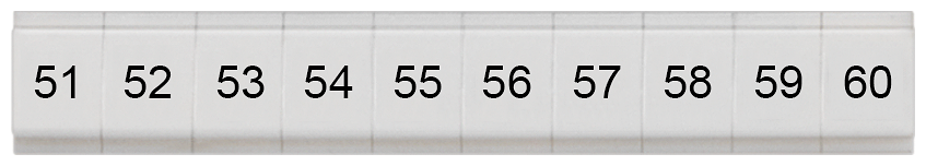 G_I202_XX_74674P 8WH8121-1AB55 LABELS,FLAT, LONGIT.,51-60, S.4 - Зображення 1