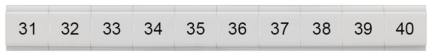 G_I202_XX_74688P 8WH8121-3AB35 LABELS,FLAT, LONGIT.,31-40,S.6 - Зображення 1