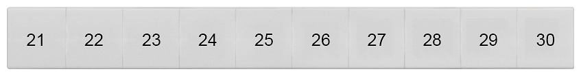 G_I202_XX_74881P 8WH8120-5AB25 LABELS, LONGIT.,21-30, S. 10 - Зображення 1
