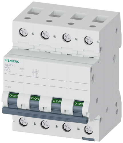5SL4614-7  CIRCUIT BREAKER 10KA 3+N-POLE C0,3