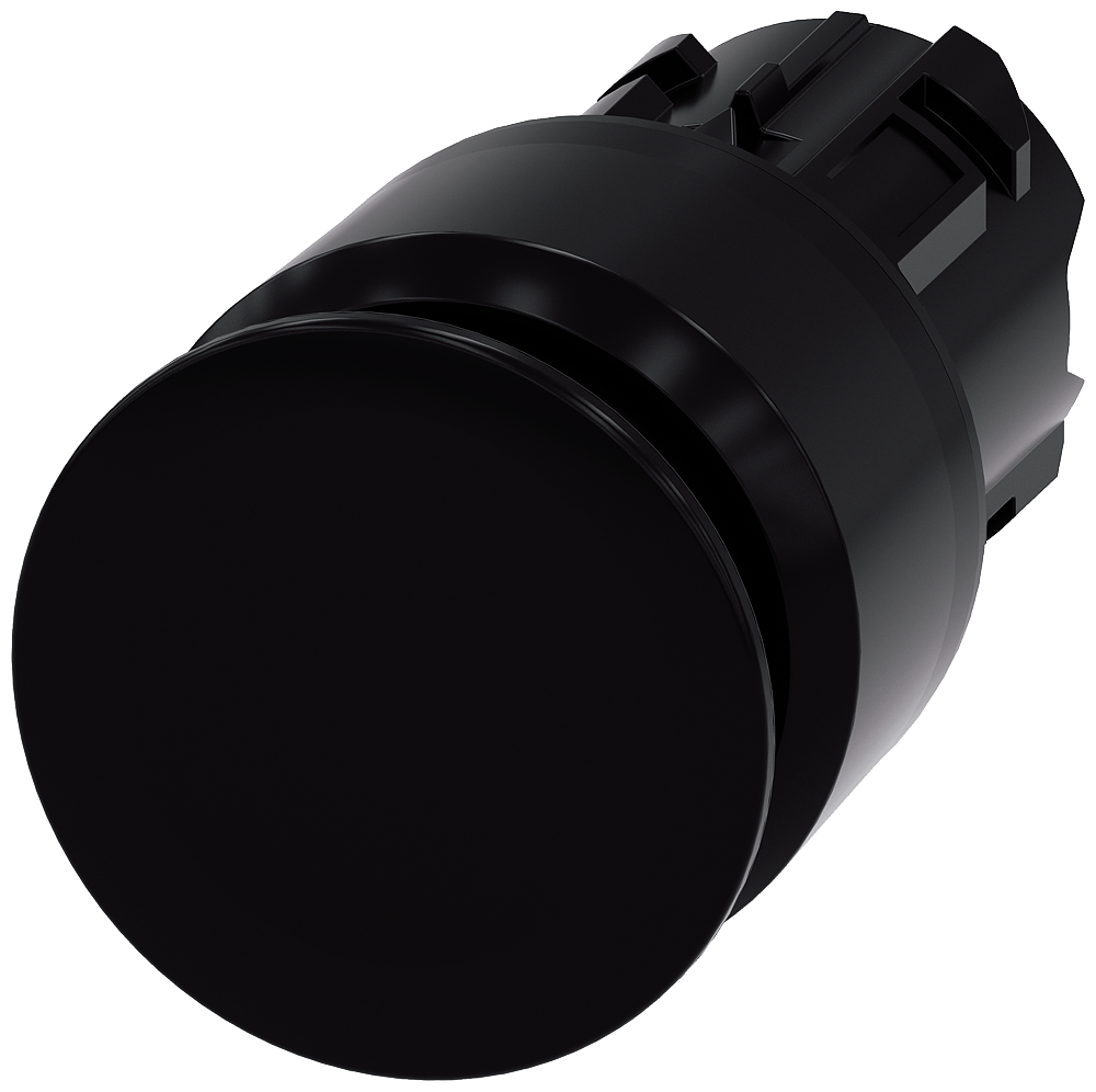 G_IC03_XX_06705P 3SU1000-1AA10-0AA0 Mushroom pushbutton, 30mm, black - Зображення 1