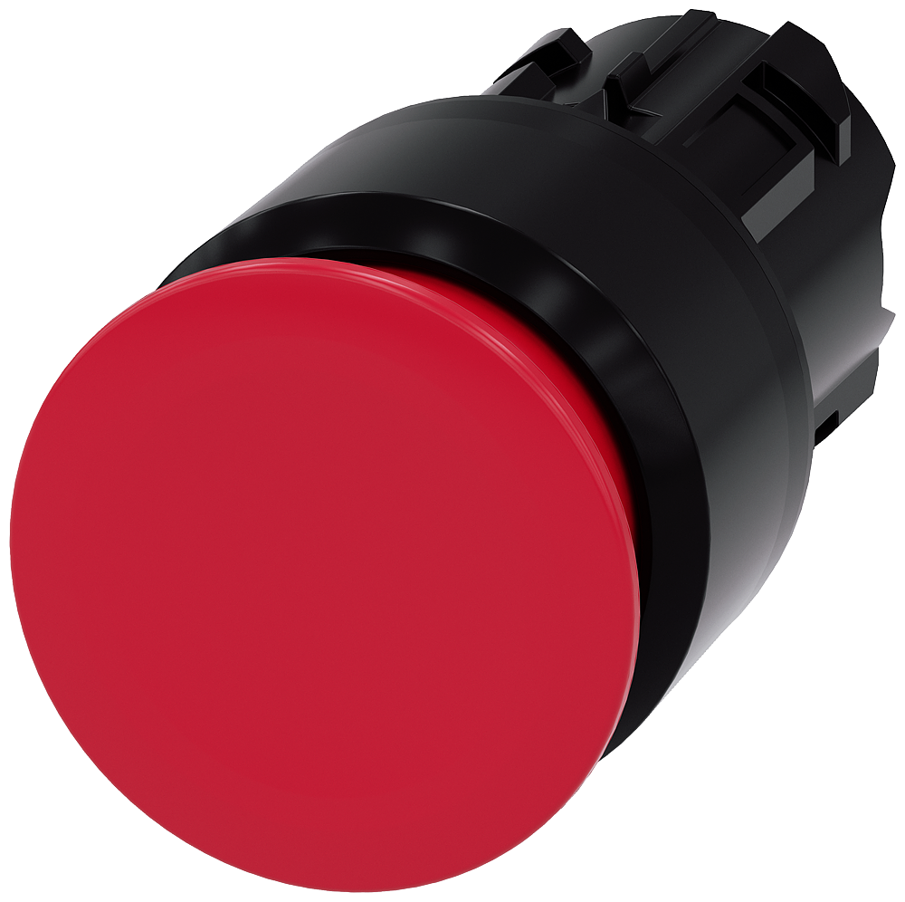 G_IC03_XX_06840P 3SU1000-1AA20-0AA0 Mushroom pushbutton, 30mm, red - Зображення 1