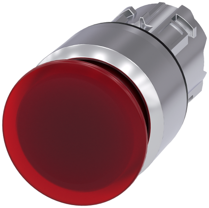 3SU1051-1AA20-0AA0 Illum. mushroom pushbutton, 30mm...