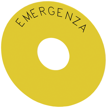 3SU1900-0BC31-0JA0 EMERGENCY STOP backing plate, ye...