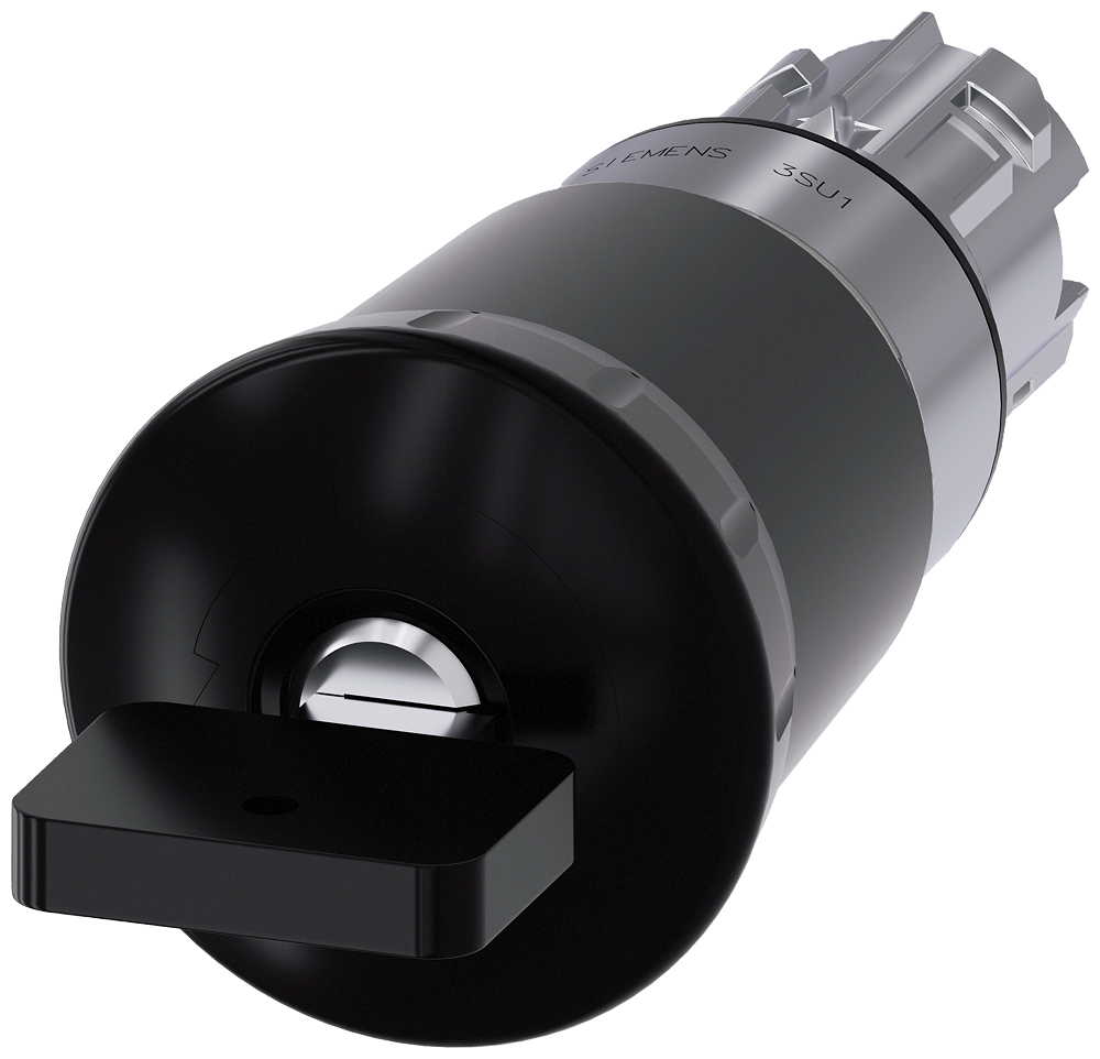 G_IC03_XX_07892P 3SU1050-1HU10-0AA0 Mushroom pushbutton, 40mm, black - Зображення 1