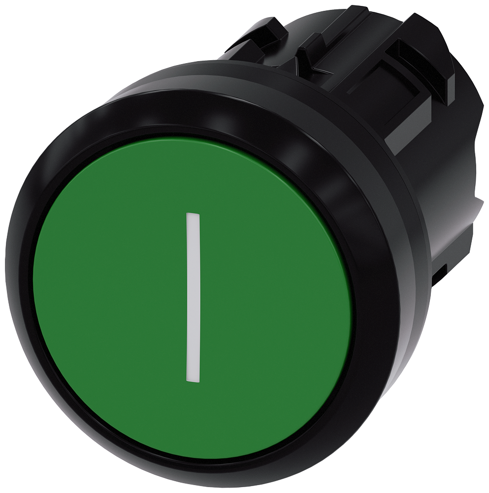 G_IC03_XX_08307P 3SU1000-0AB40-0AC0 Pushbutton, green - Зображення 1