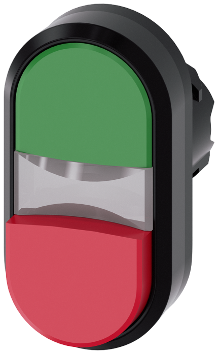 3SU1001-3BB42-0AA0 Illuminated twin pushbutton, gre...