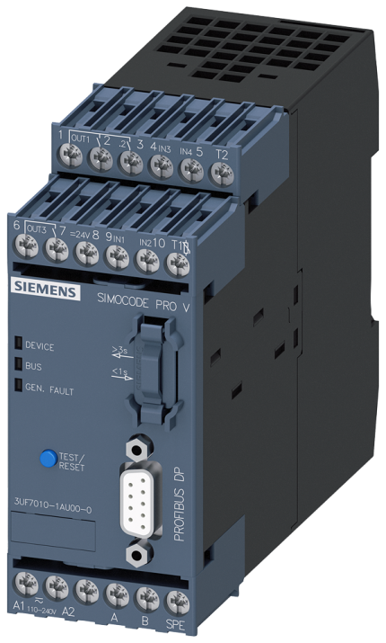 3UF7010-1AU00-0AX0 BASIC UNIT SIMOCODE PRO V PB;