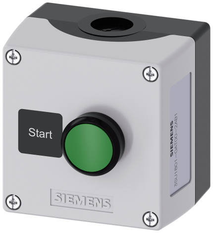 3SU1801-0AT00-2AB1  Enclosure plastic, 1 control point