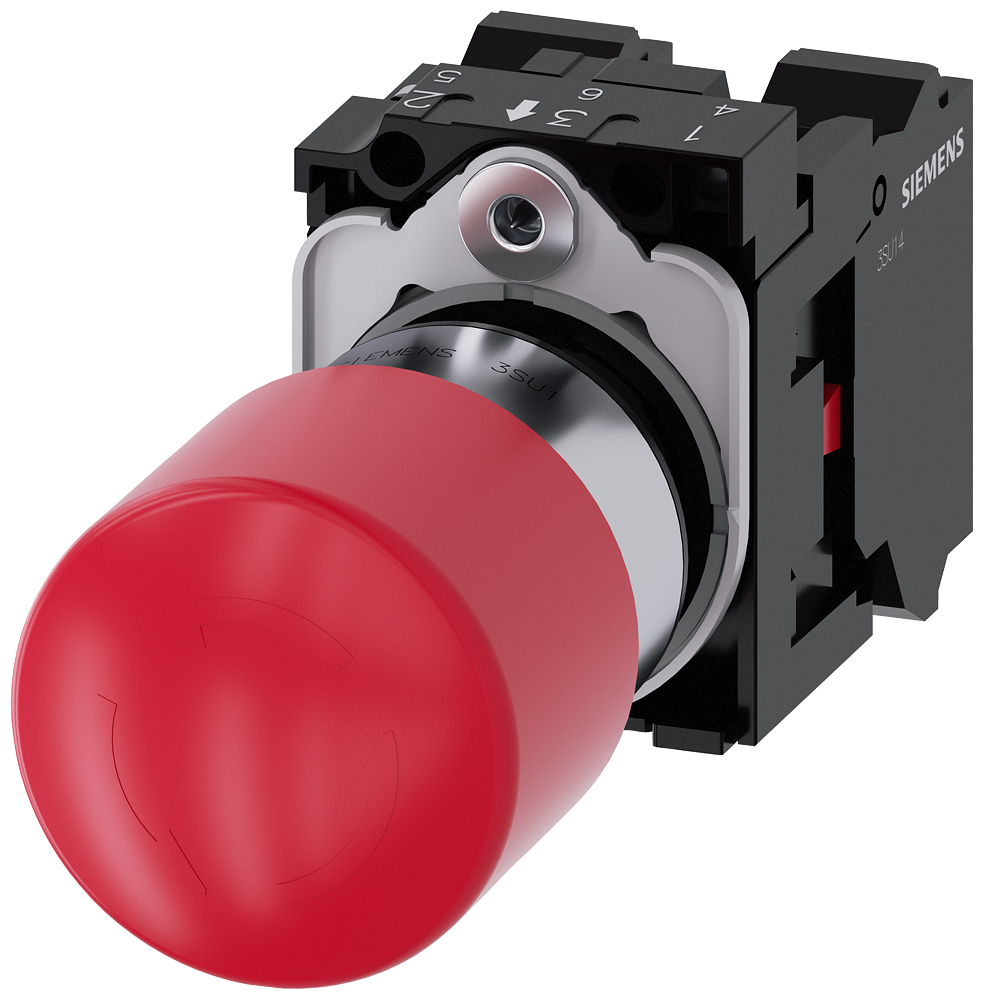G_IC03_XX_30031P 3SU1150-1GB20-3PW0 EMERG. STOP mushroom pushb., 30m... - Зображення 1