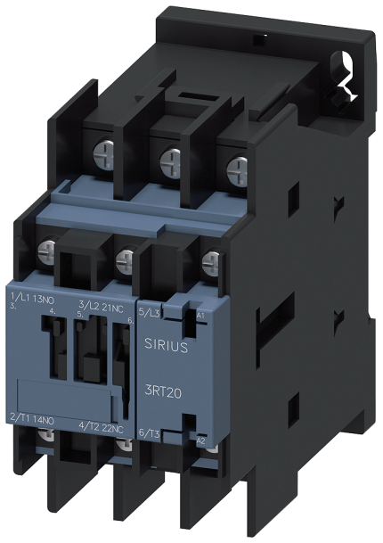 3RT2028-4AR60 CONTACTOR,AC3:18,5KW1NO+1NC400/4...