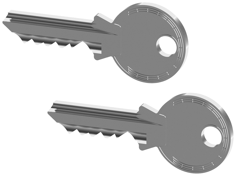 P_I201_XX_01242P 8GF9390-2 SPARE KEY F.E012LOCK - Зображення 1